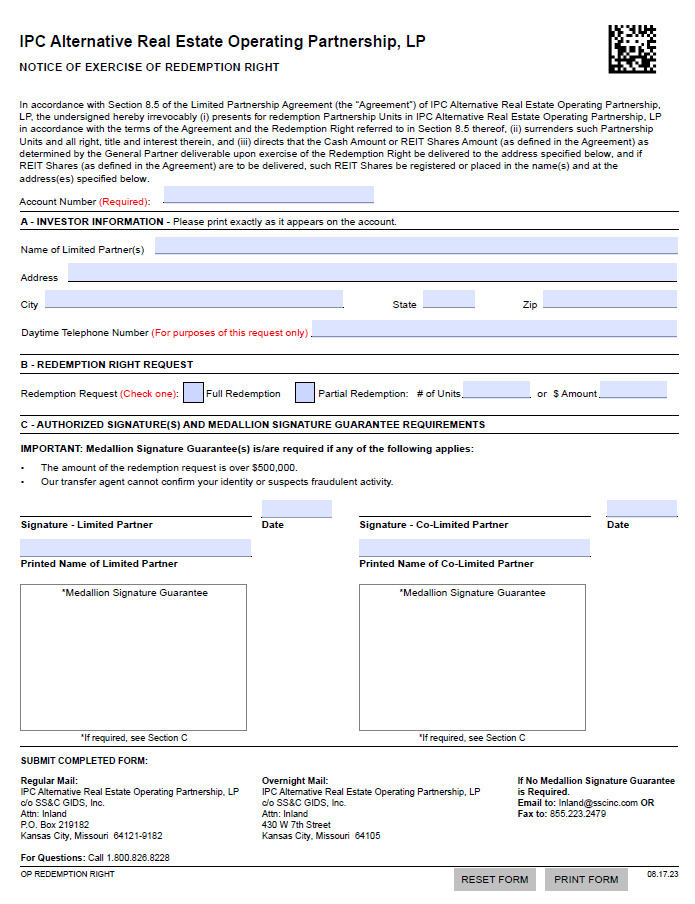 INLAND ALT OP FORM IMAGE